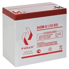 Аккумуляторная батарея Рубин AGM-U (12-55)